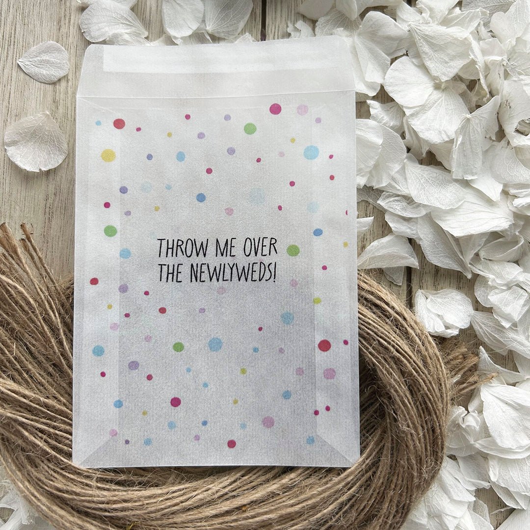 Confetti Packets Newlyweds Design 12 Confetti Packets Confetti Bee