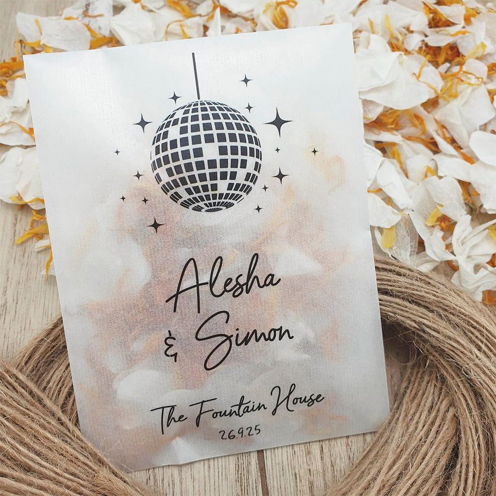 2025 Wedding Must-Haves! Personalised Confetti Packaging - Confetti Bee