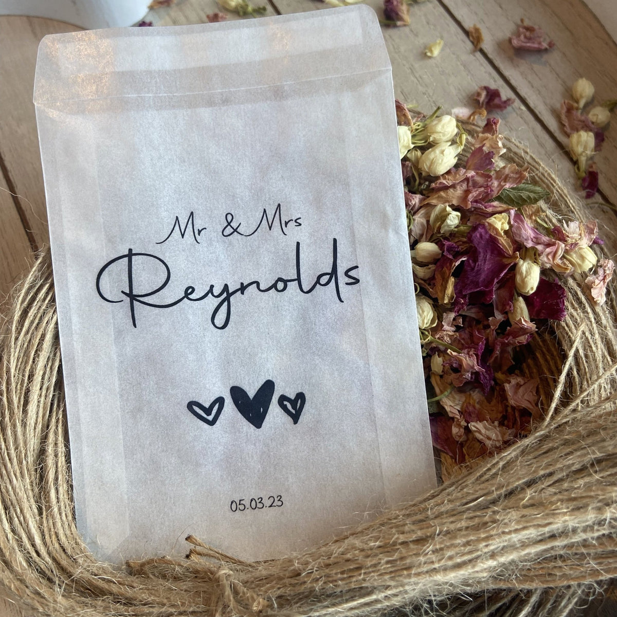 Confetti Sample Personalised Confetti Packets | 80+ Confetti Packets | Confetti Bee