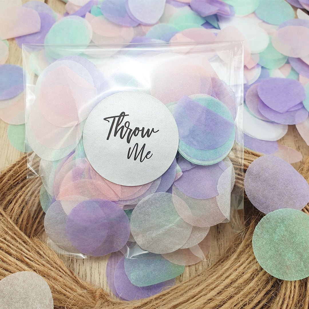 Pre Filled Clear Paper Confetti Packets – Confetti Bee
