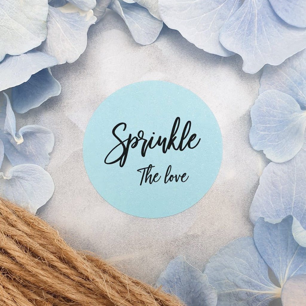 Blue Stickers - Sprinkle The Love Design 1 - Confetti Bee