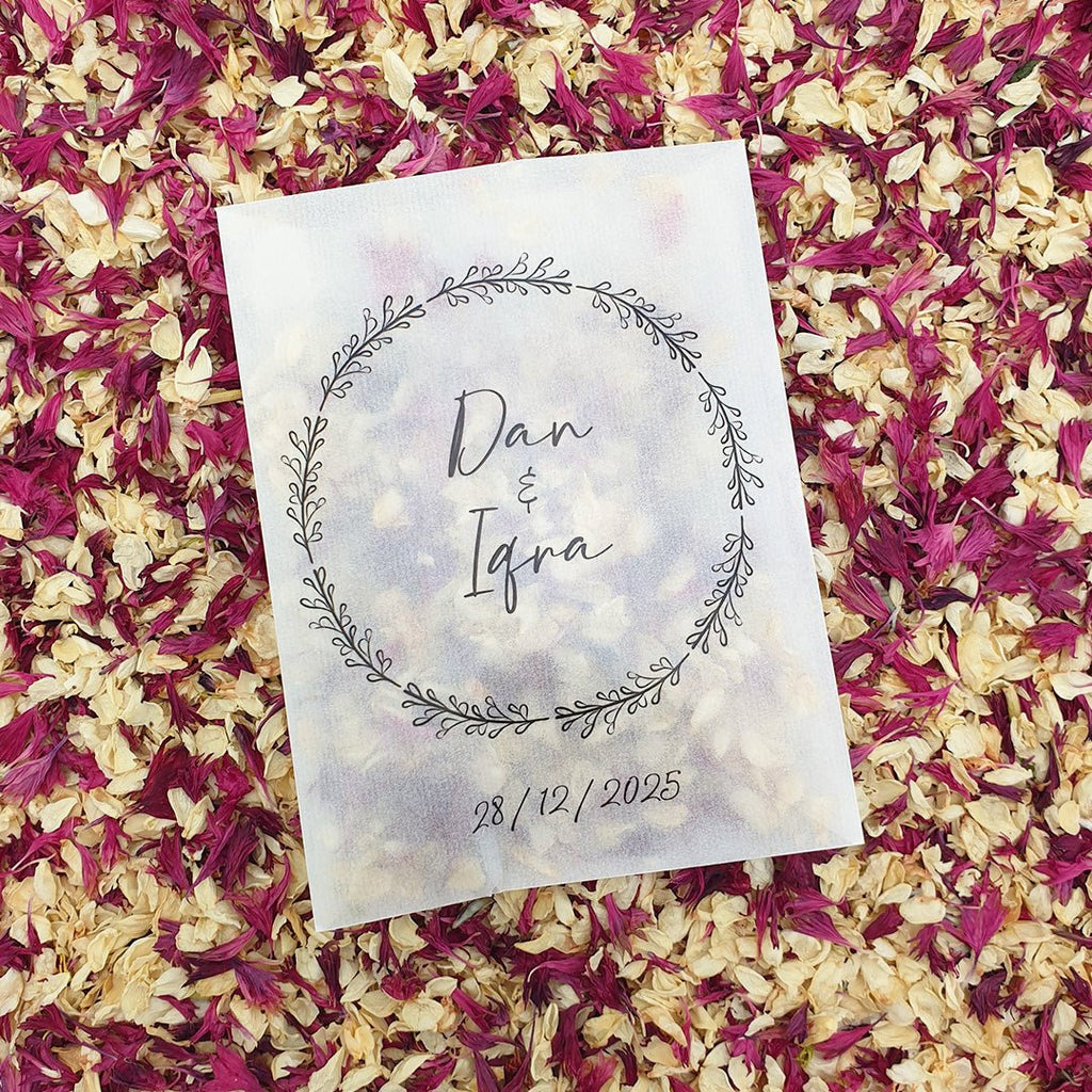 Burgundy Amour Confetti - Confetti Bee