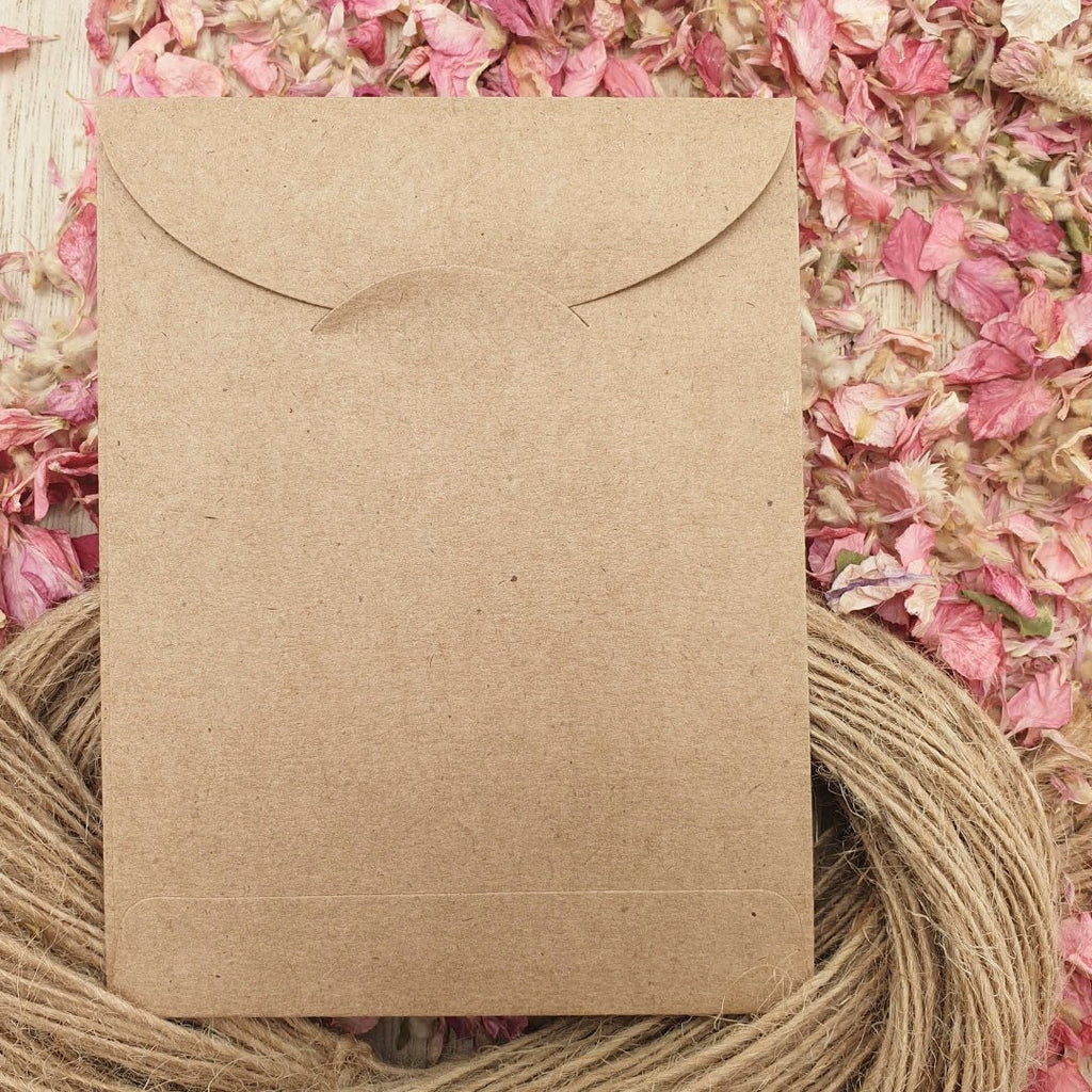 Confetti Kraft Brown Packets - Illustrated Design 9 - Confetti Bee