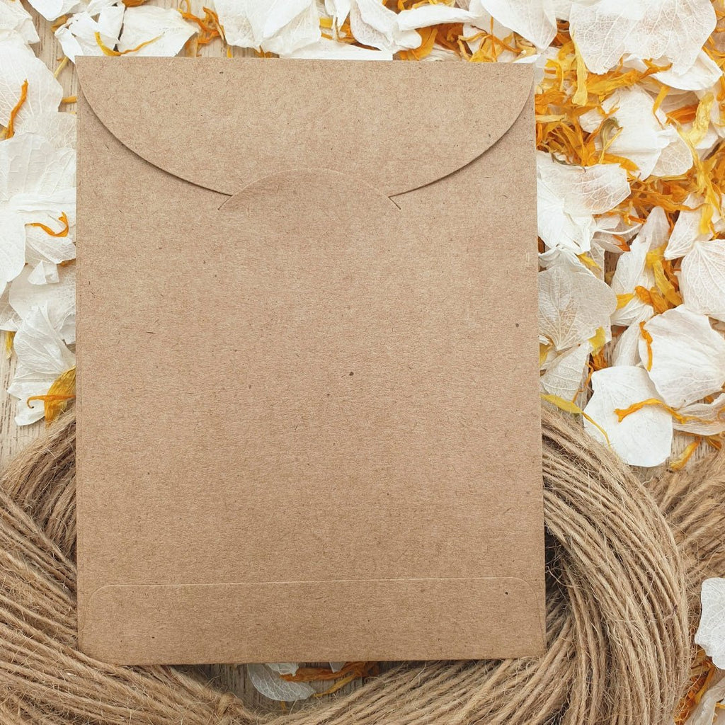 Confetti Kraft Brown Packets - Initials Design 8 - Confetti Bee
