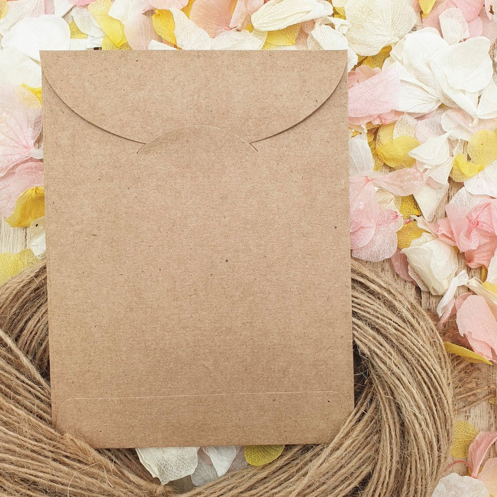 Confetti Kraft Brown Packets - Place Name Design 8 - Confetti Bee