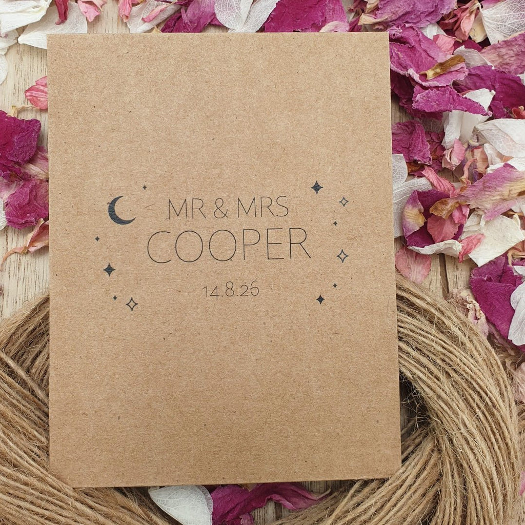 Confetti Kraft Brown Packets - Stars Design 2 - Confetti Bee