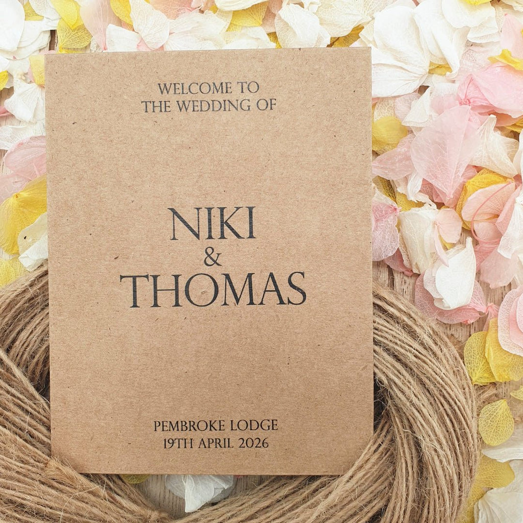Confetti Kraft Brown Packets - Welcome Design 10 - Confetti Bee