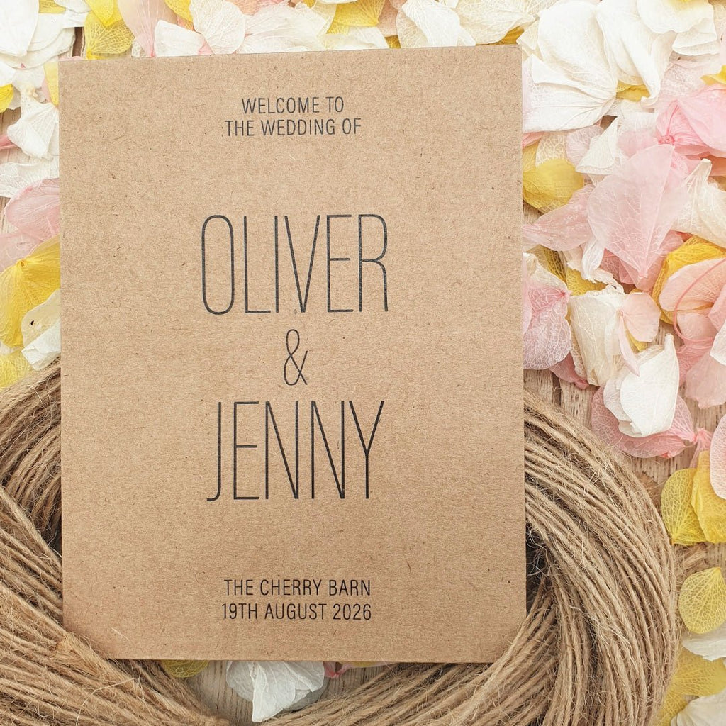 Confetti Kraft Brown Packets - Welcome Design 6 - Confetti Bee