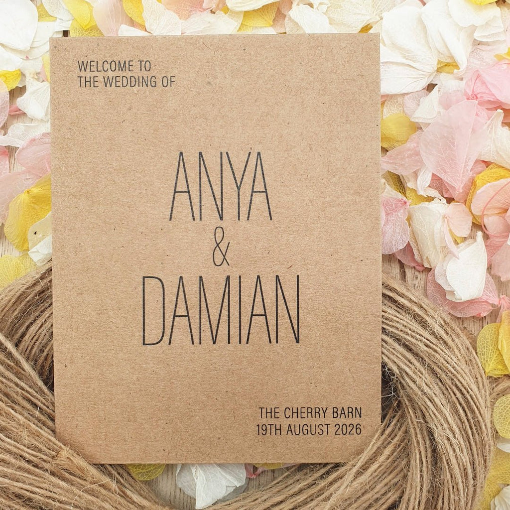 Confetti Kraft Brown Packets - Welcome Design 7 - Confetti Bee