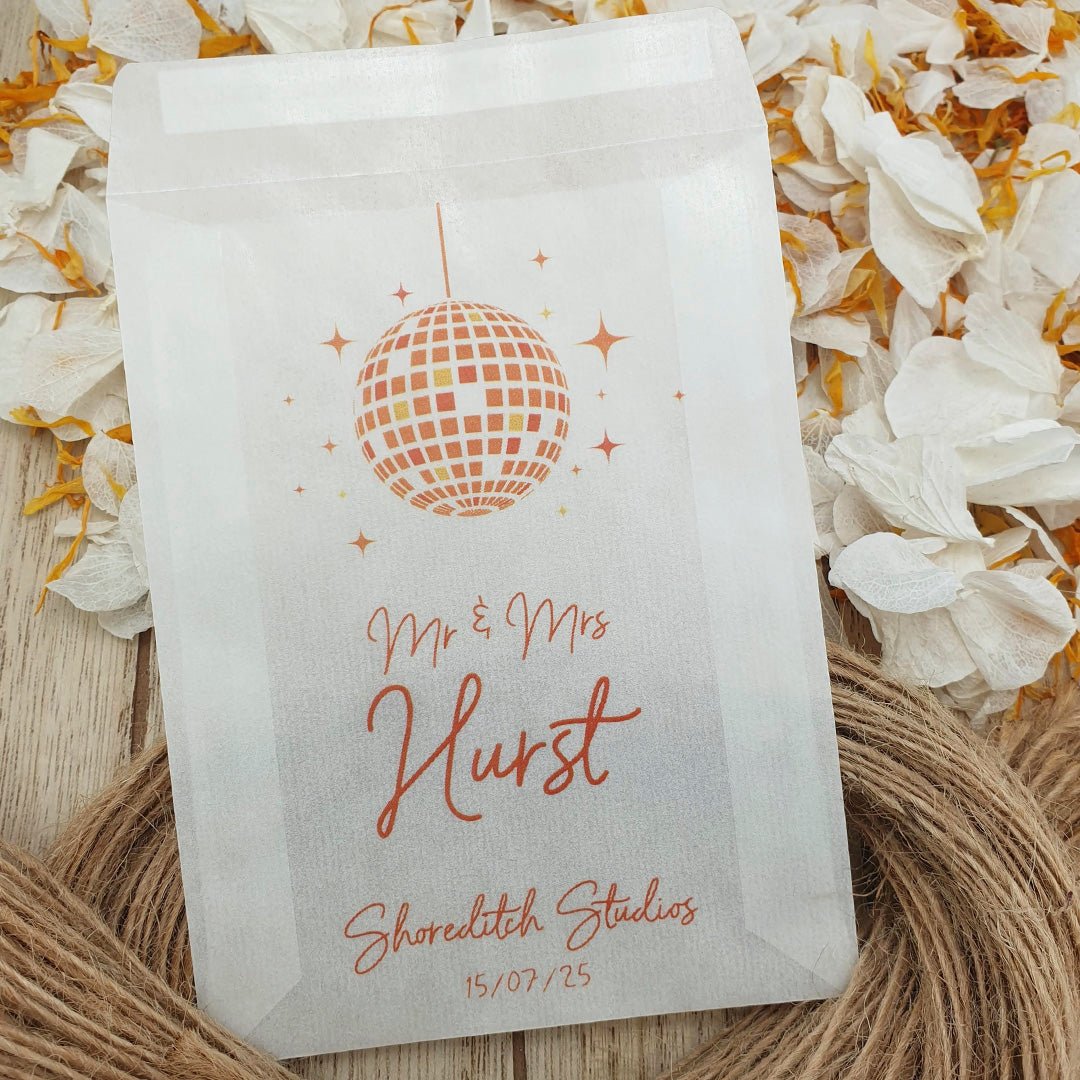 Confetti Sample Personalised Confetti Packets Disco Design 3 | Confetti Packets ...