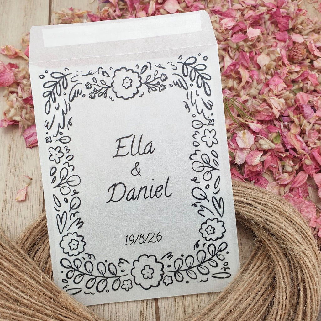 Confetti Packets - Illustrated Design 5 - Confetti Bee