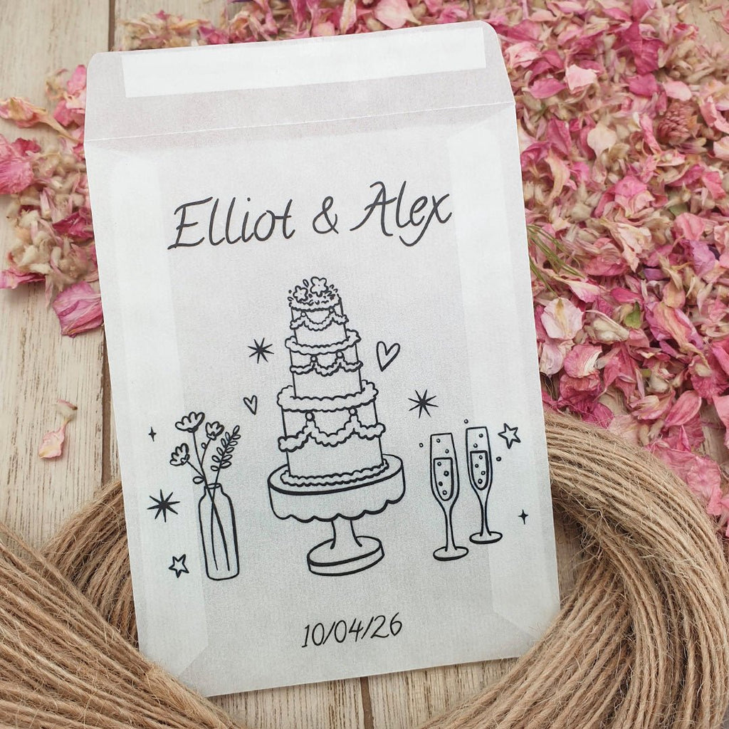 Confetti Packets - Illustrated Design 8 - Confetti Bee