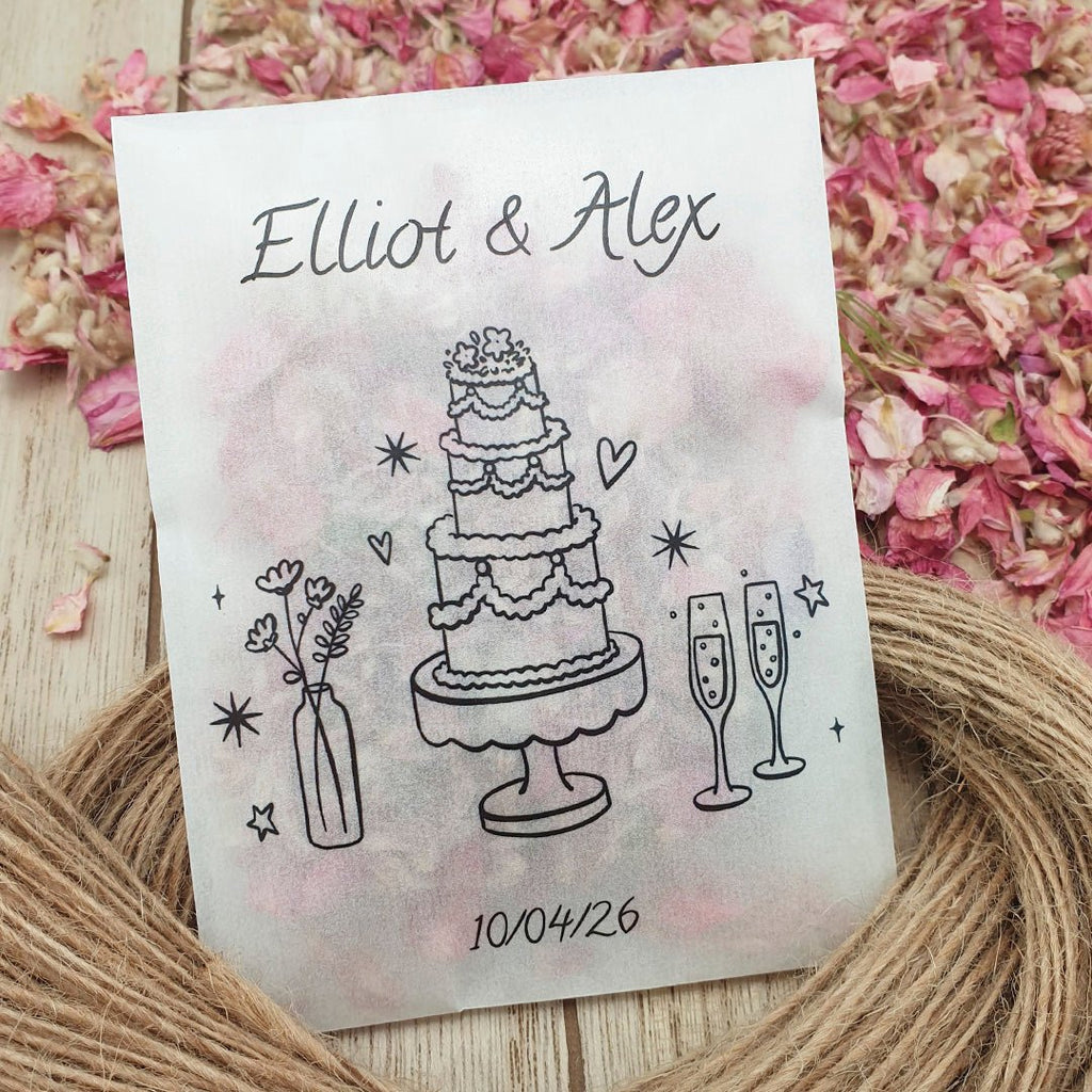 Confetti Packets - Illustrated Design 8 - Confetti Bee