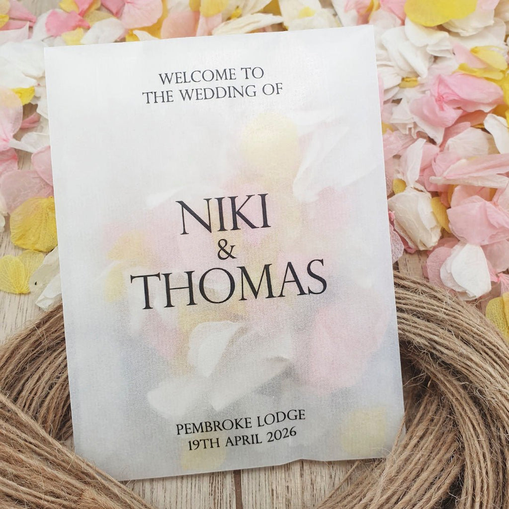 Confetti Packets - Welcome Design 10 - Confetti Bee