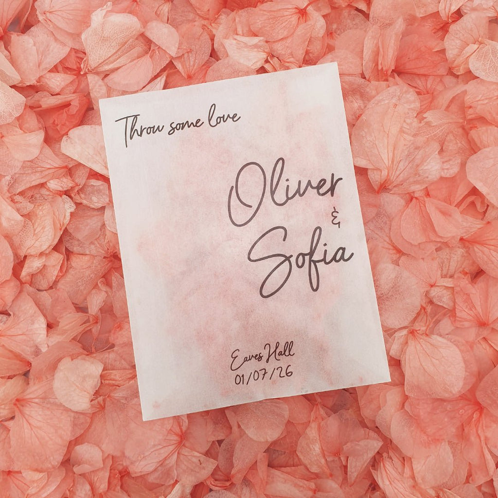 Coral Hydrangea Petals - Limited Edition - Confetti Bee