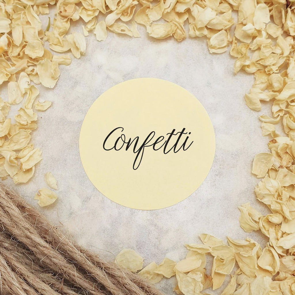 Cream Stickers - Confetti Design 4 - Confetti Bee