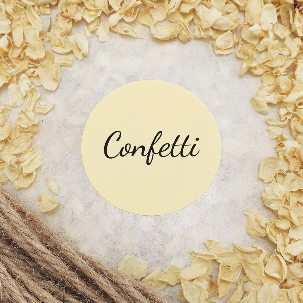 Cream Stickers - Confetti Design 5 - Confetti Bee