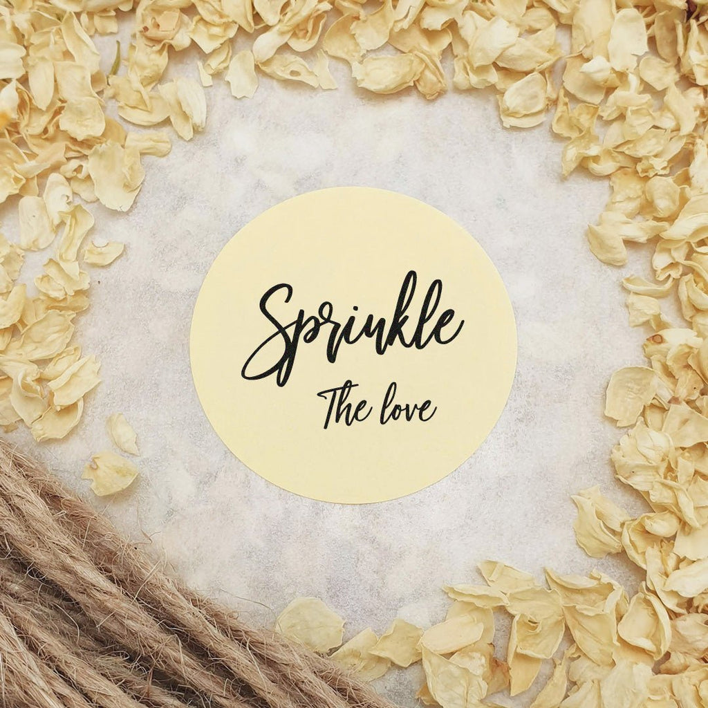 Cream Stickers - Sprinkle The Love Design 1 - Confetti Bee