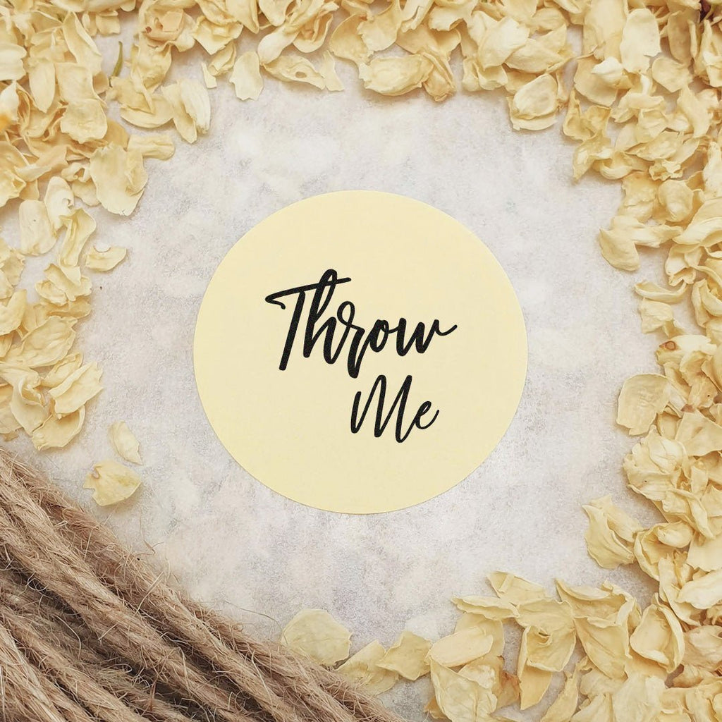 Cream Stickers - Throw Me Design 1 - Confetti Bee