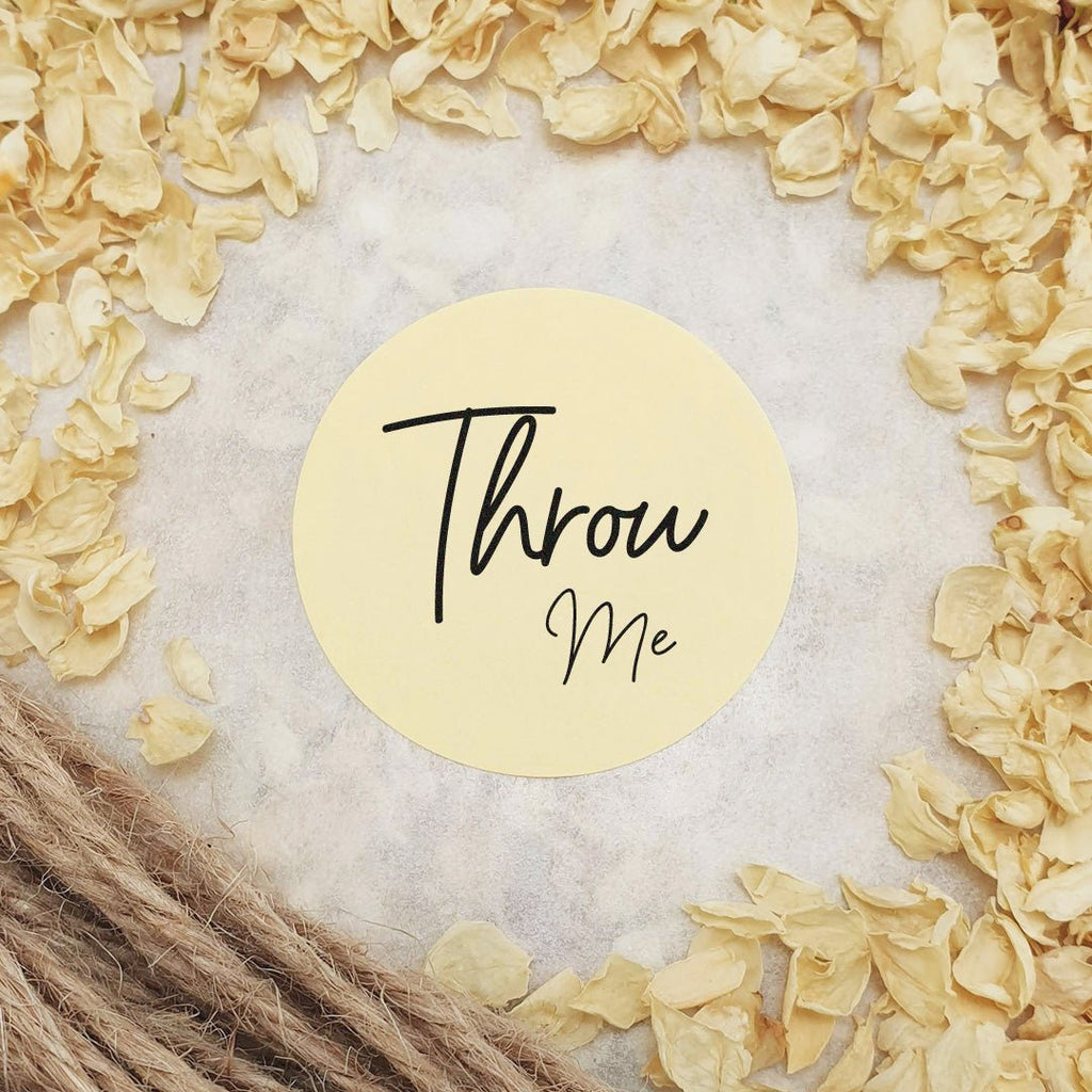 Cream Stickers - Throw Me Design 3 - Confetti Bee