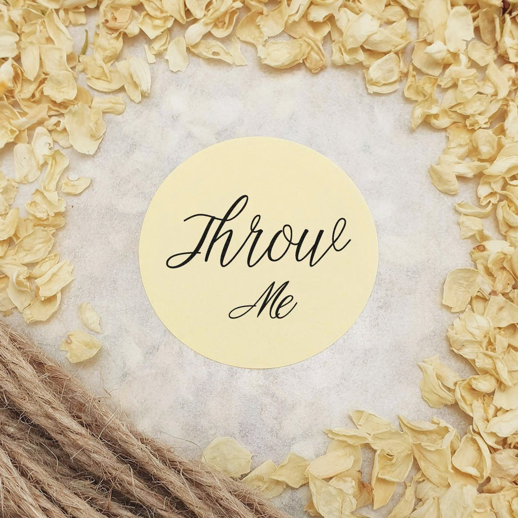 Cream Stickers - Throw Me Design 4 - Confetti Bee