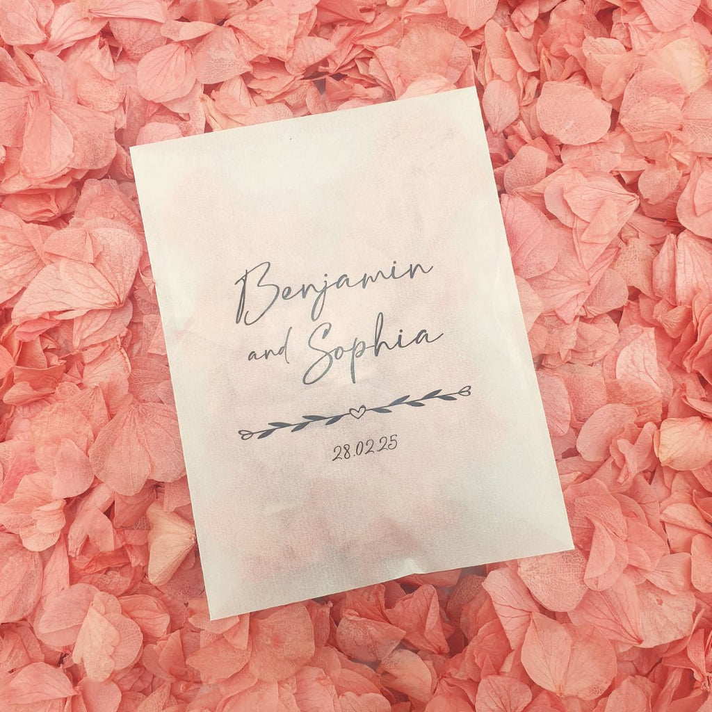 Dark Pink Hydrangea Petals - Confetti Bee