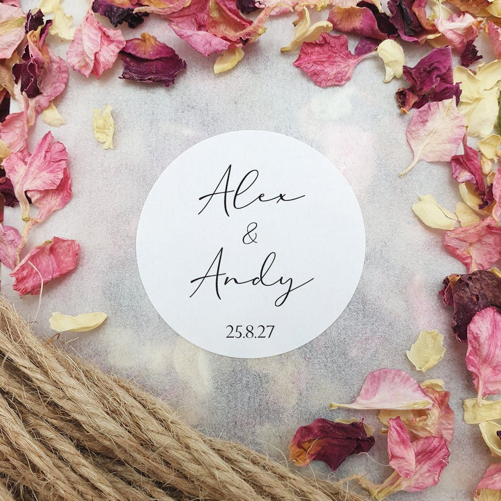 Matt White Personalised Stickers - Names Design 8 - Confetti Bee