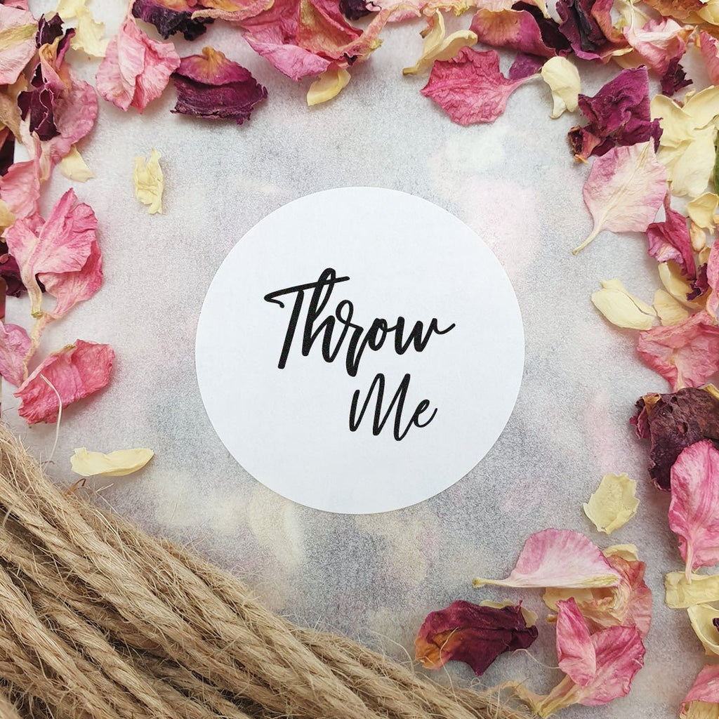 Matt White Stickers - Throw Me Design 1 - Confetti Bee