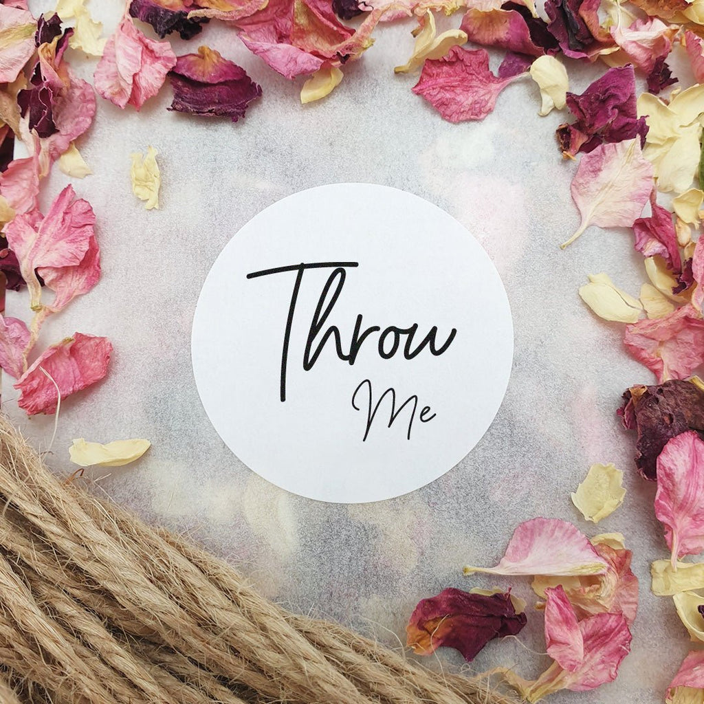 Matt White Stickers - Throw Me Design 3 - Confetti Bee