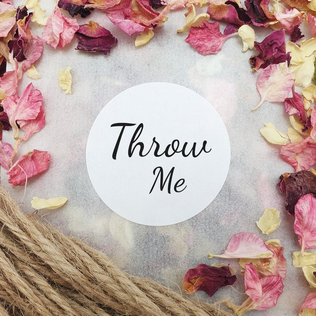 Matt White Stickers - Throw Me Design 5 - Confetti Bee