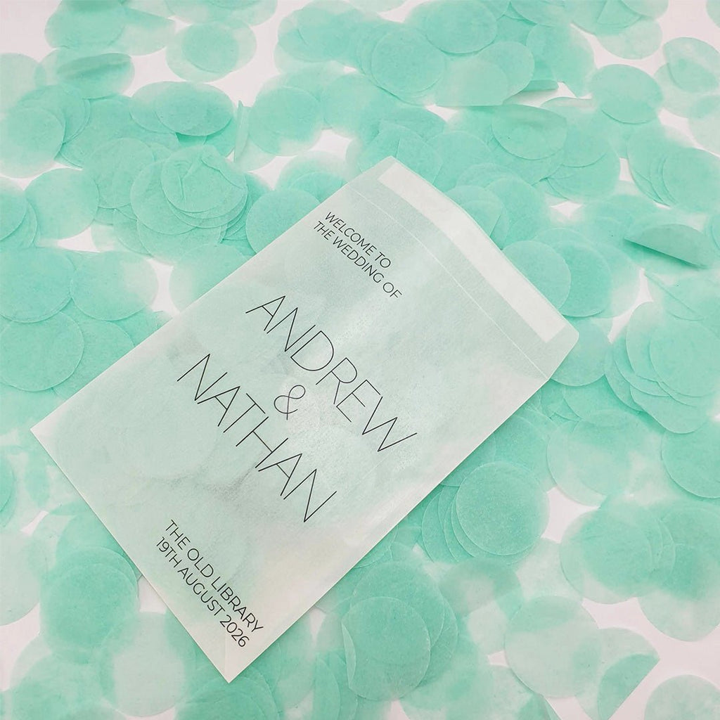 Mint Green Paper Confetti - Confetti Bee