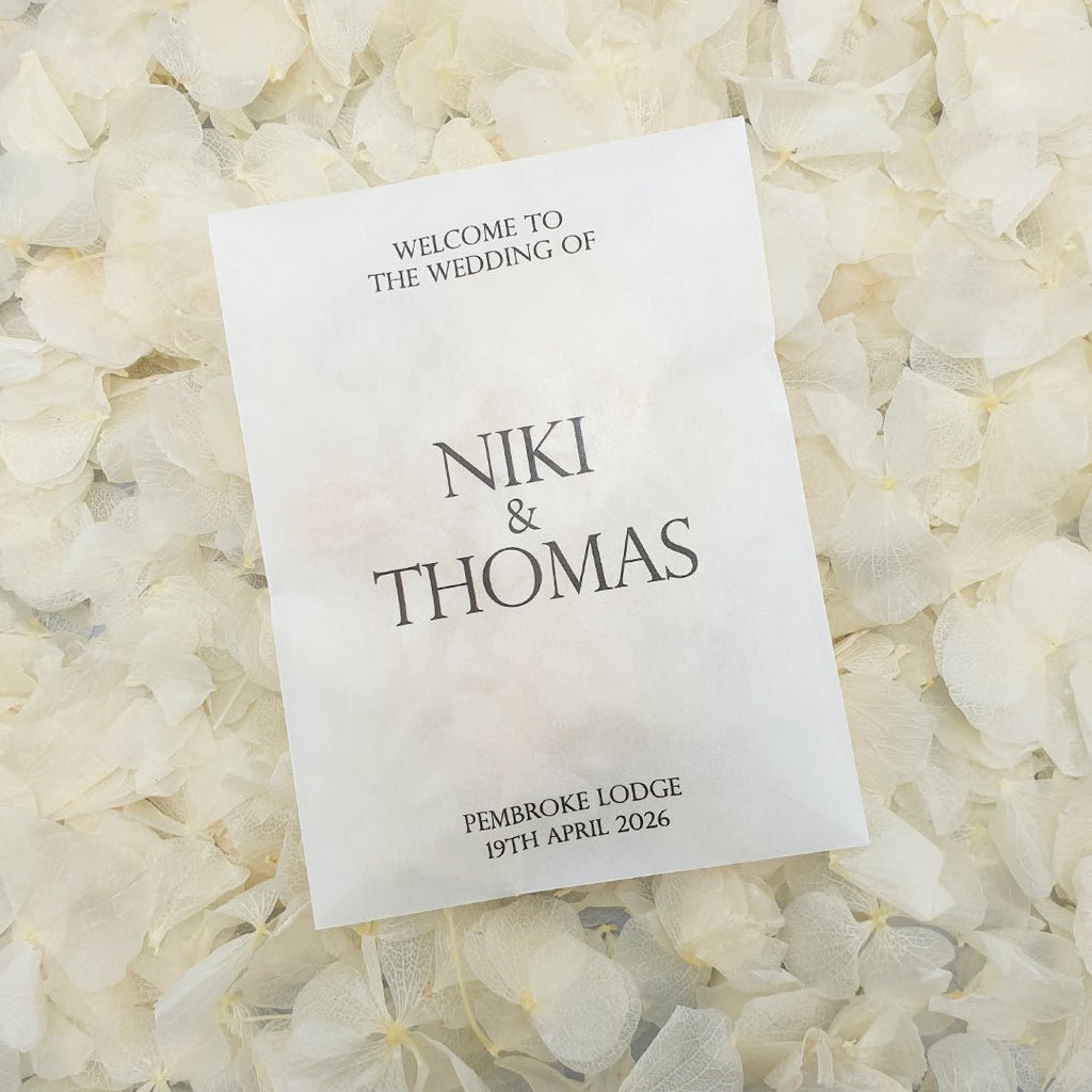 Off - White Hydrangea Petals - Limited Edition - Confetti Bee