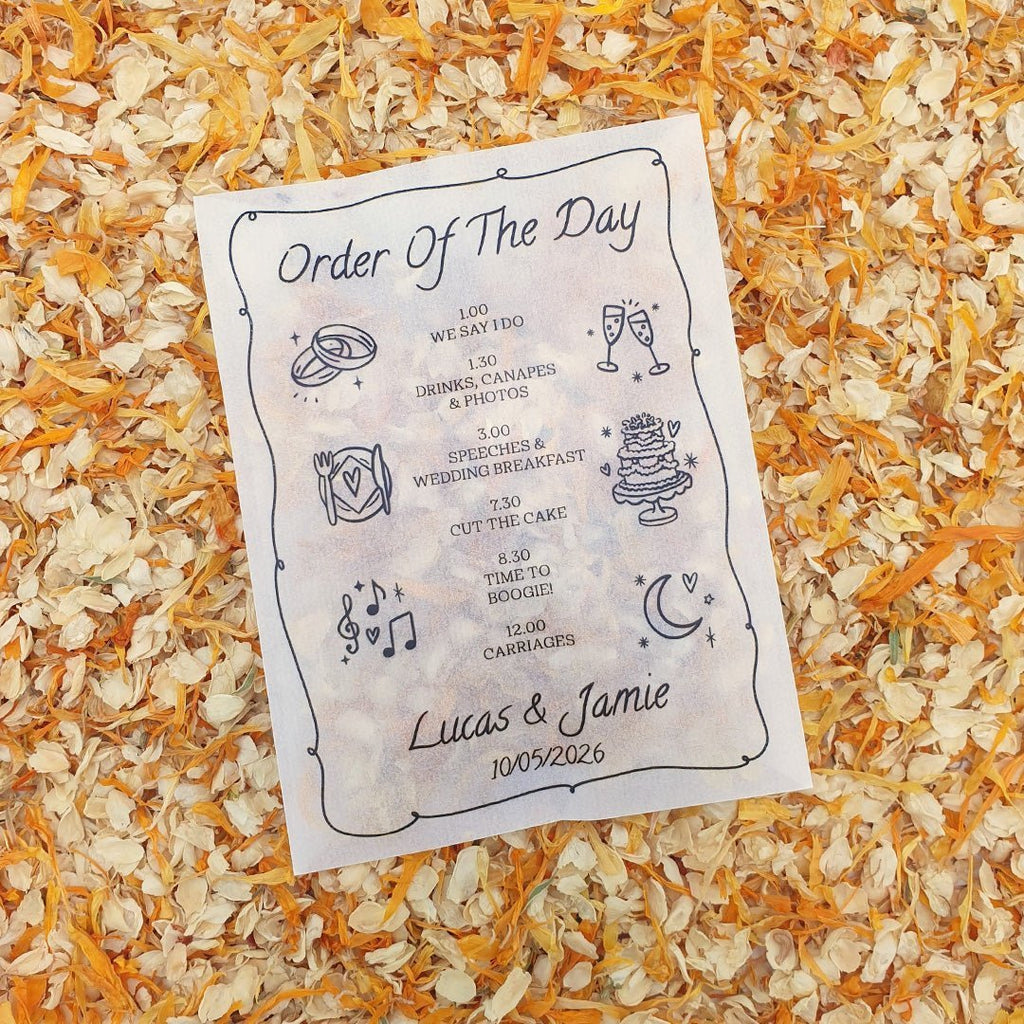 Orange Blossom Confetti - Confetti Bee