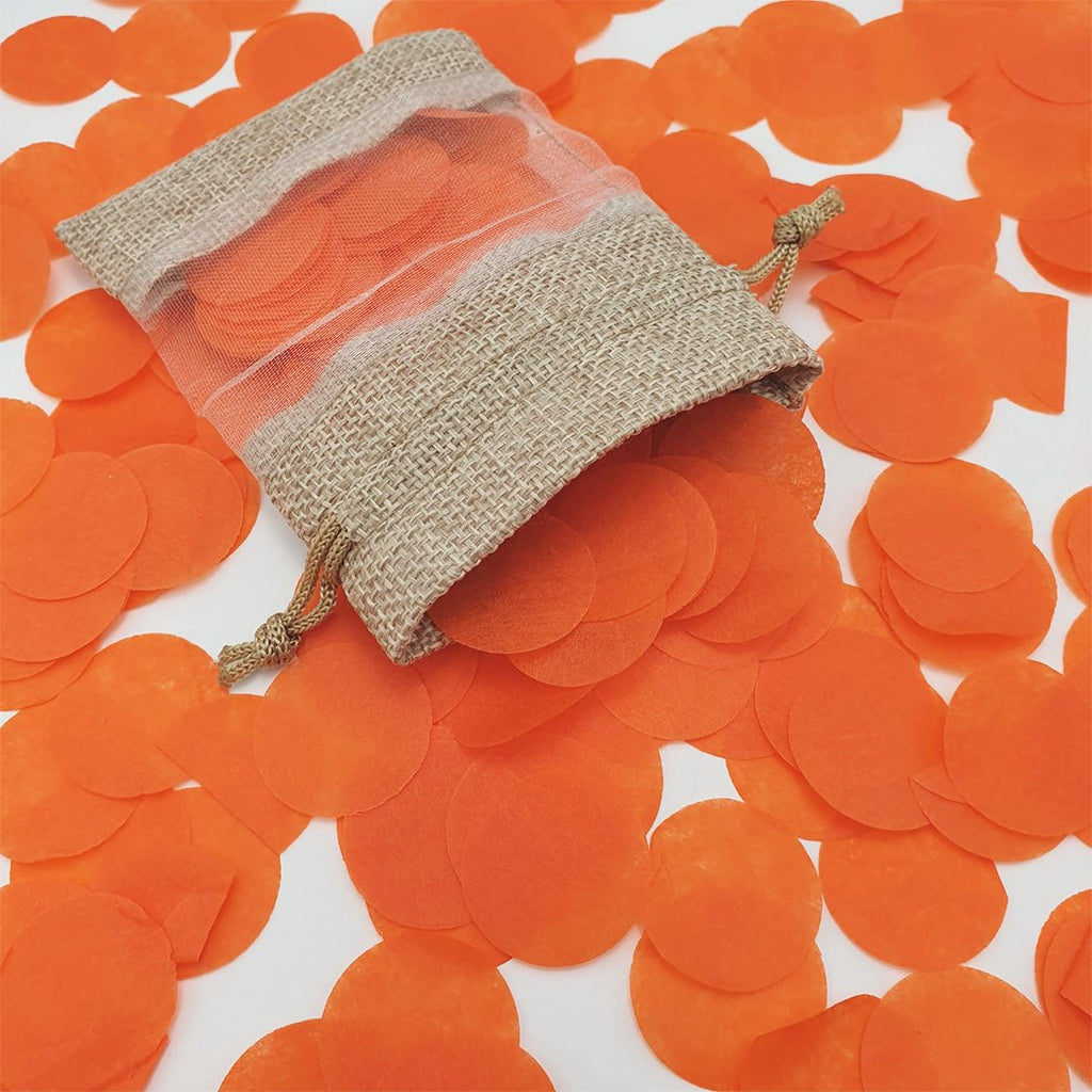 Orange Paper Confetti - Confetti Bee