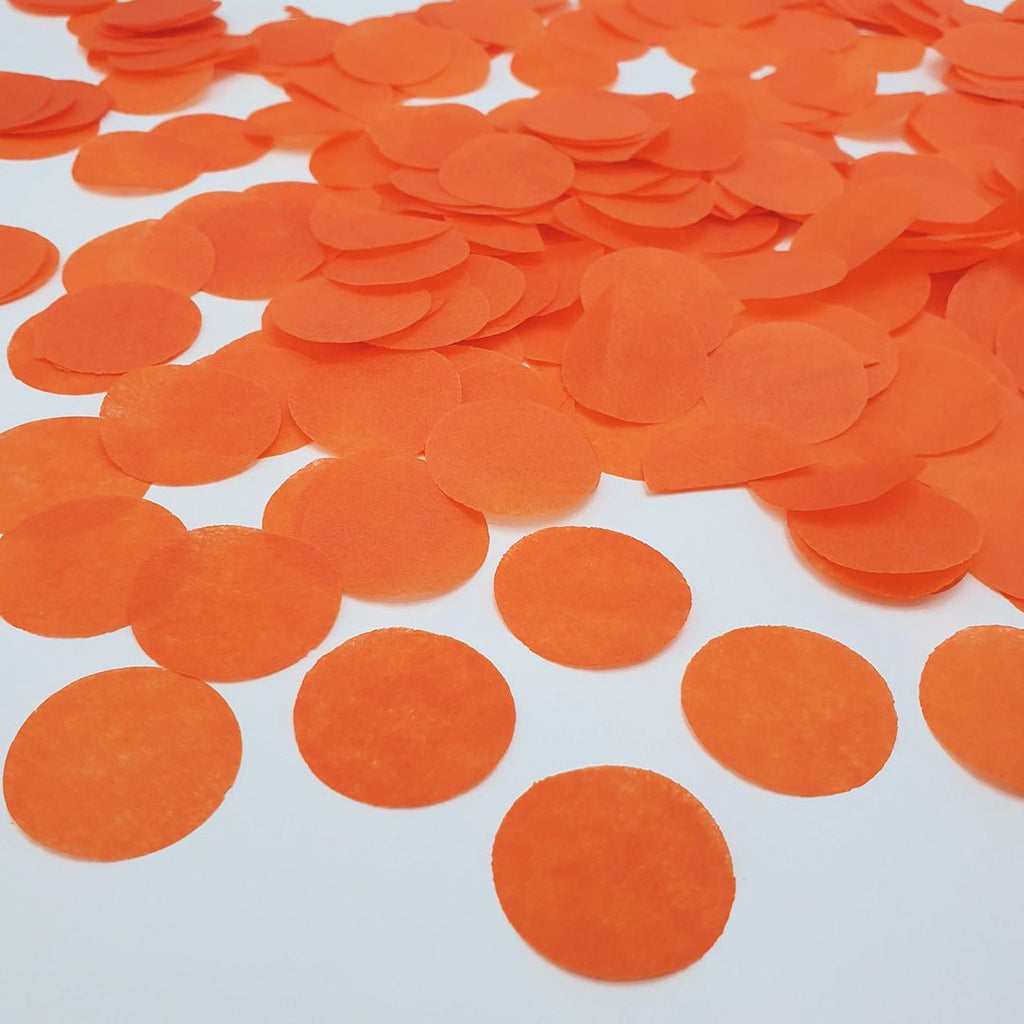 Orange Paper Confetti - Confetti Bee