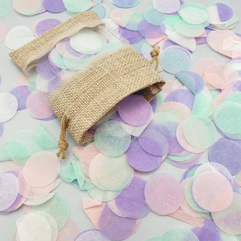 Pastel Rainbow Paper Confetti - Confetti Bee