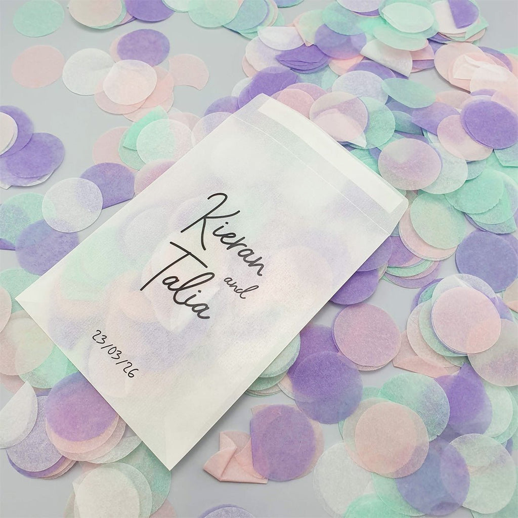 Pastel Rainbow Paper Confetti - Confetti Bee