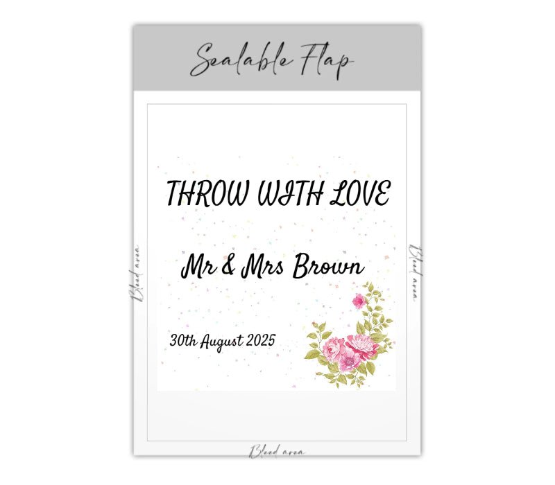 Personalised Confetti Packet - Online Designer - Confetti Bee