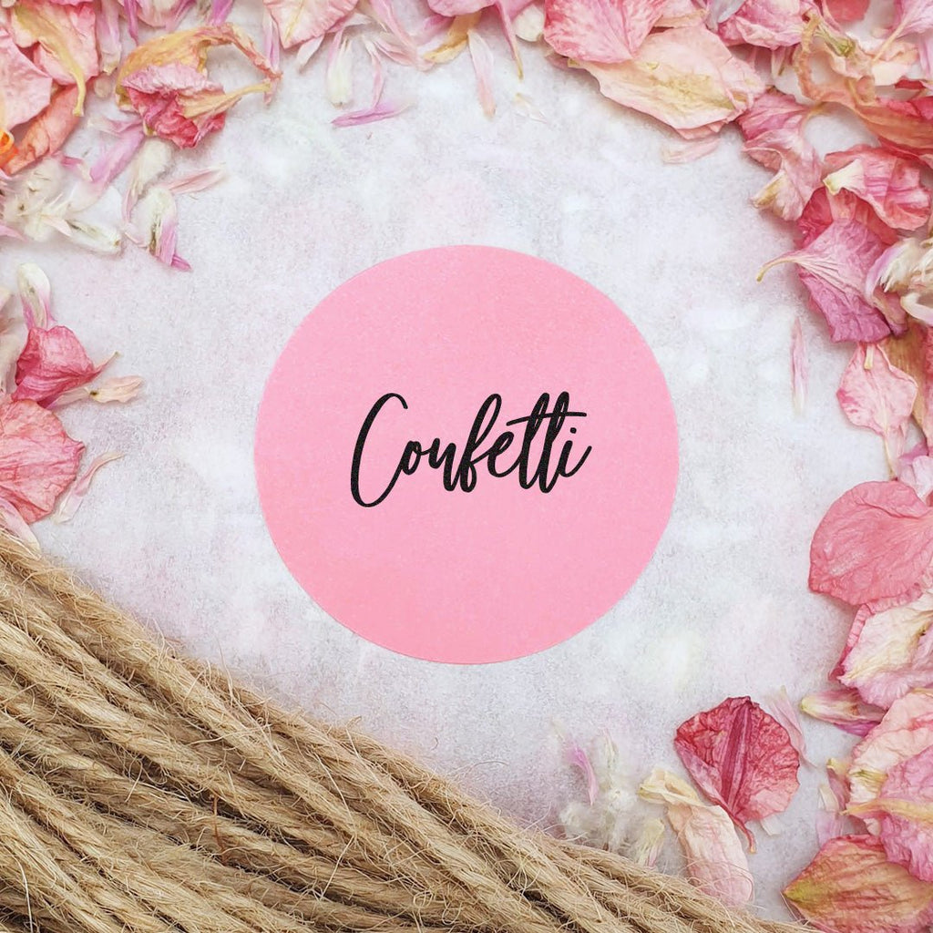 Pink Stickers - Confetti Design 1 - Confetti Bee