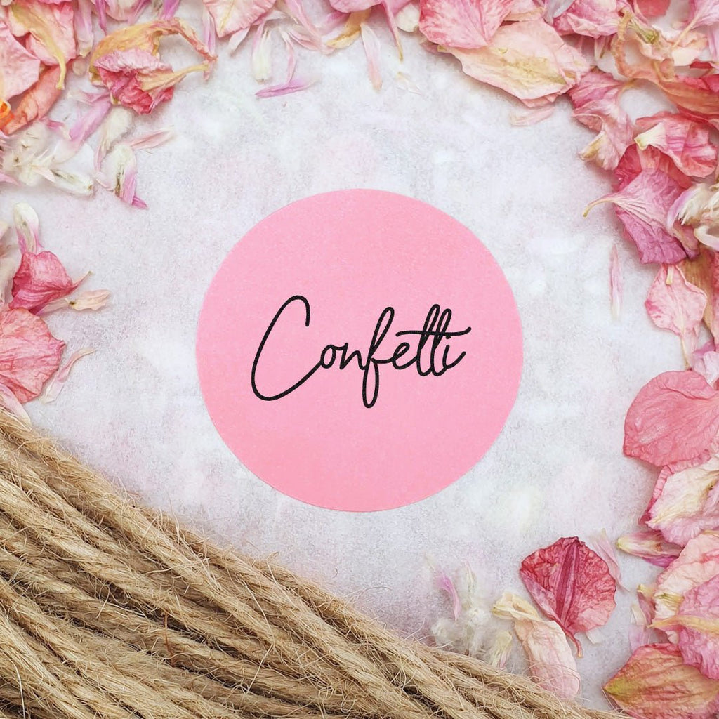 Pink Stickers - Confetti Design 3 - Confetti Bee