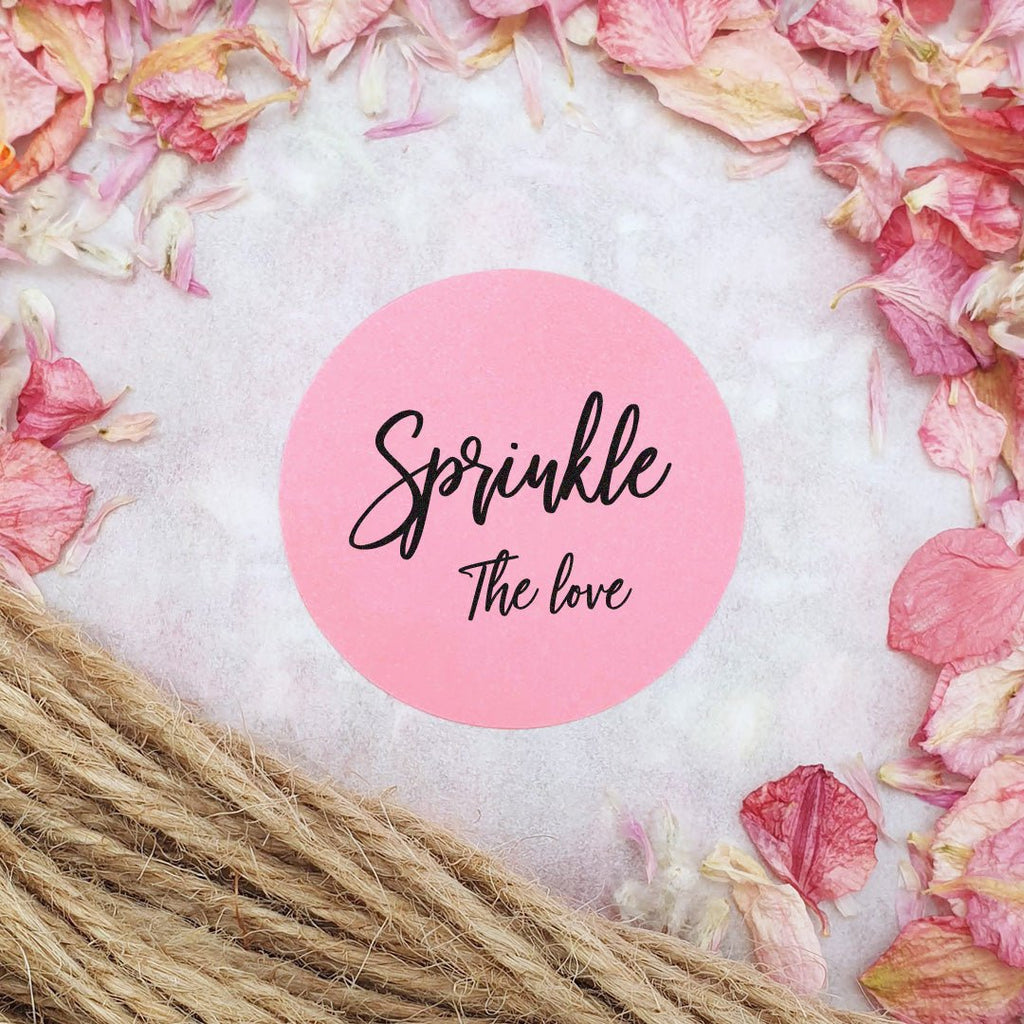 Pink Stickers - Sprinkle The Love Design 1 - Confetti Bee