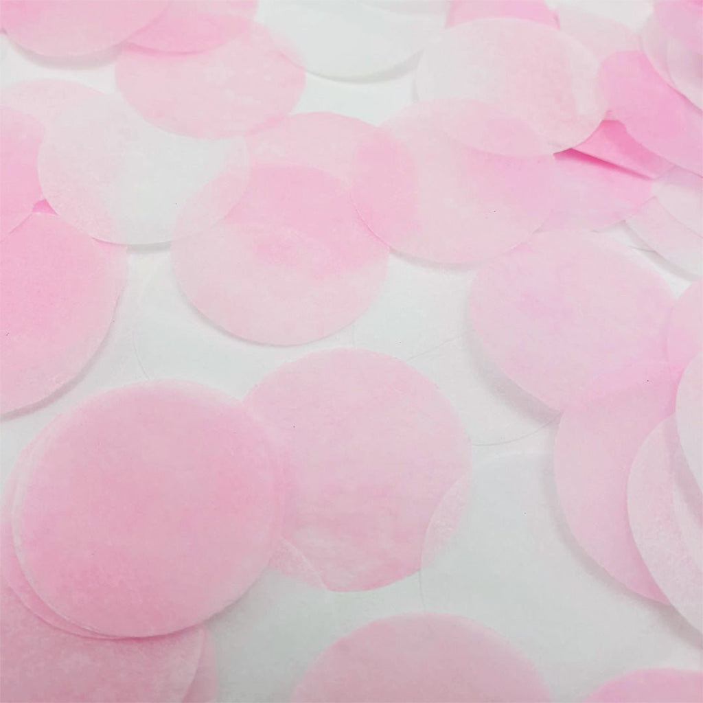 Pink & White Paper Confetti - Confetti Bee