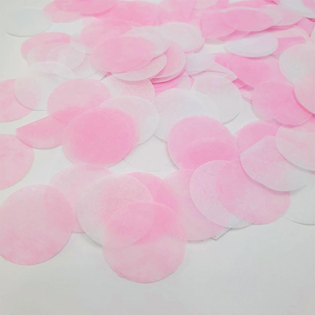 Pink & White Paper Confetti - Confetti Bee