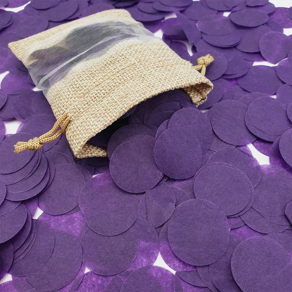 Purple Paper Confetti - Confetti Bee