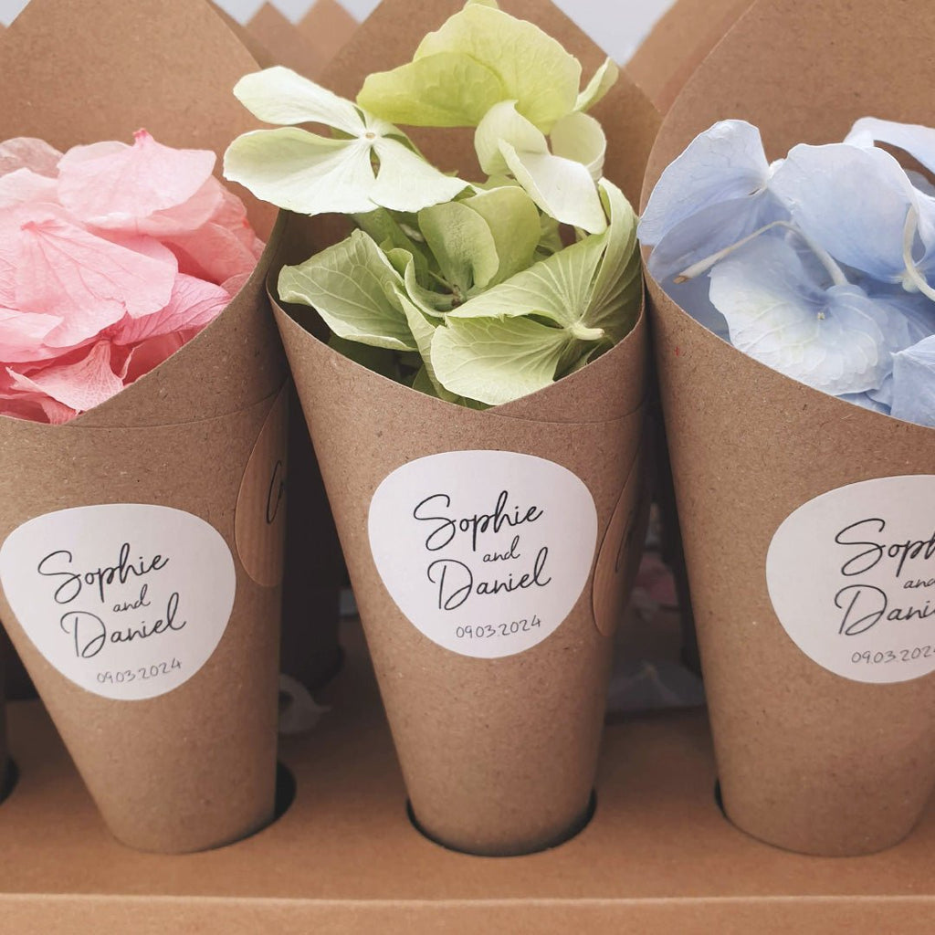 Confetti Cones and Holder - Kraft Brown - Confetti Bee