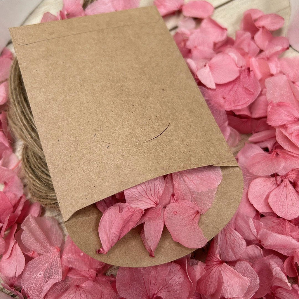 Confetti Kraft Brown Packets - Order Of The Day Heart Design 1 - Confetti Bee