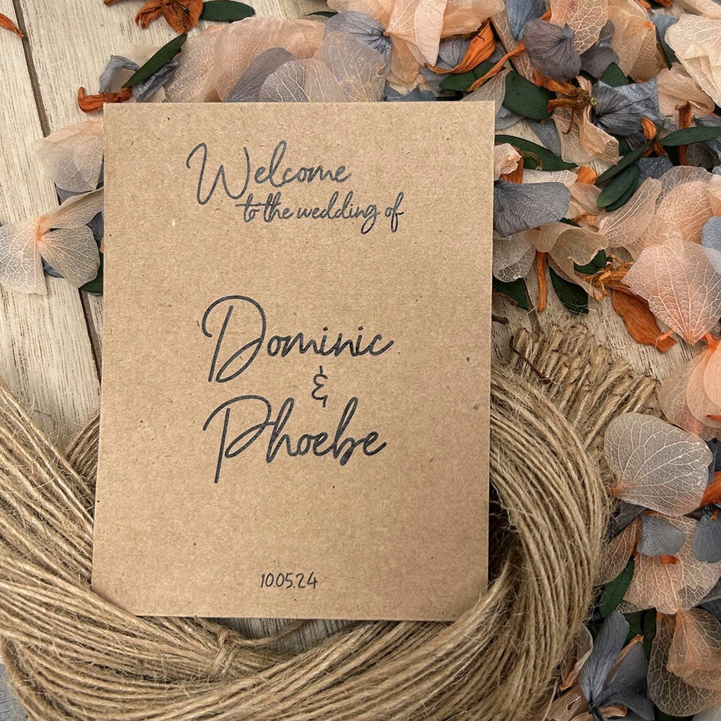 Confetti Kraft Brown Packets - Welcome Design 4 - Confetti Bee