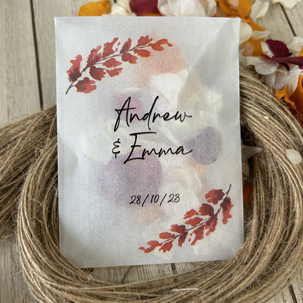 Confetti Packets - Autumn Design 2 - Confetti Bee