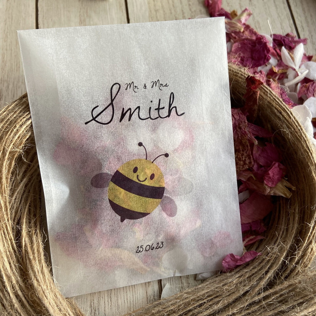 Confetti Packets - Buzzy Bee Design 1 - Confetti Bee