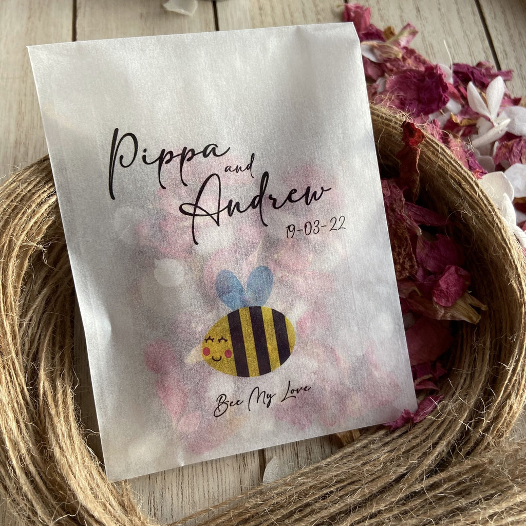 Confetti Packets - Buzzy Bee Design 3 - Confetti Bee